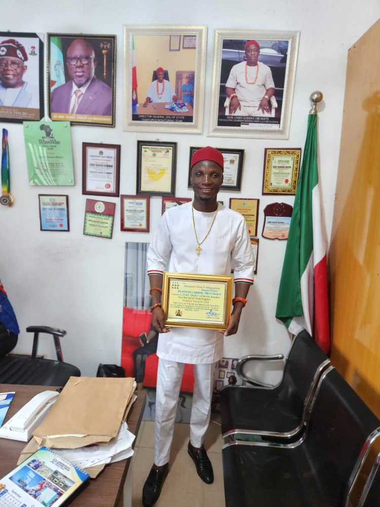 Amazon Watch Magazine Awards Chief Uchenna Okafor for Excellence in Leadership